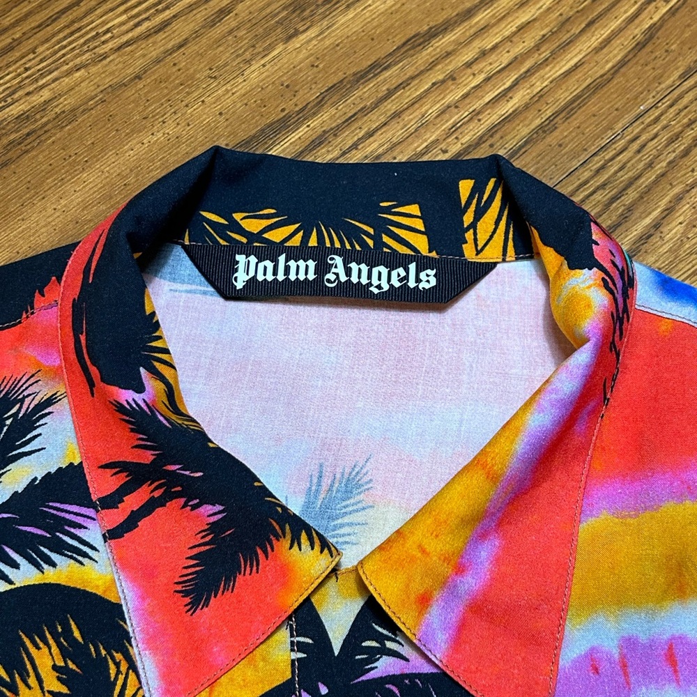 PALM ANGELS Hawaiian Bowling button up button down shirt men’s size 52 to US XL